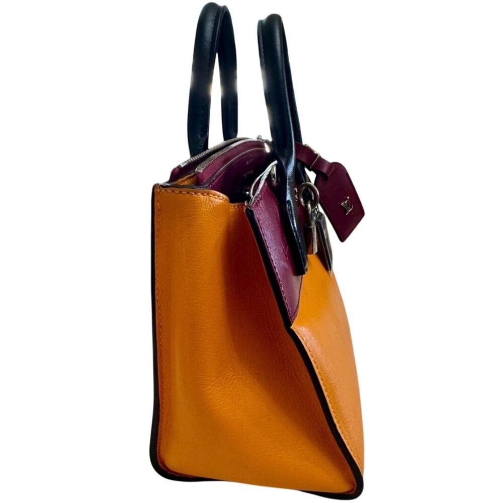 LOUIS VUITTON City Steamer MINI shoulder Handbag leather Orange EUC M42438 - Picture 6 of 16